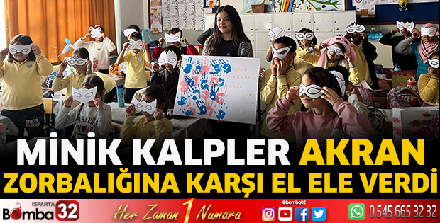 Minik kalpler akran zorbalığına karşı el ele verdi