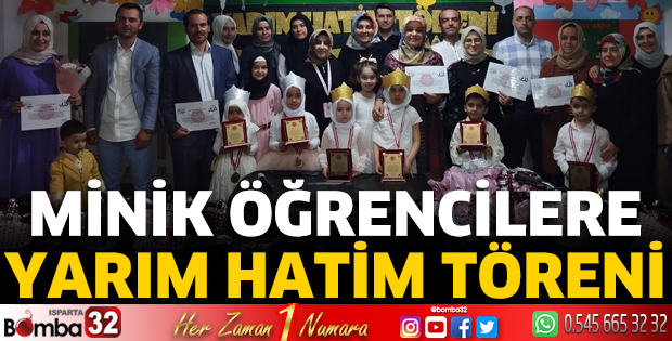 Minik öğrencilere Yarım Hatim Töreni