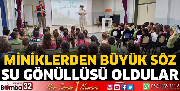 Minik Su Gönüllüleri yetişiyor