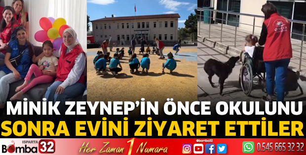 Minik Zeynep'i ziyaret ettiler