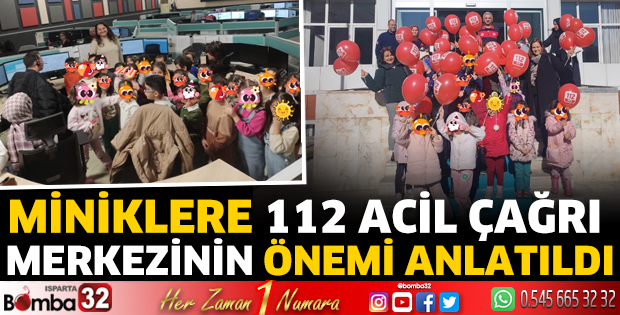 Miniklere 112 Acil Çağrı Merkezinin önemi anlatıldı