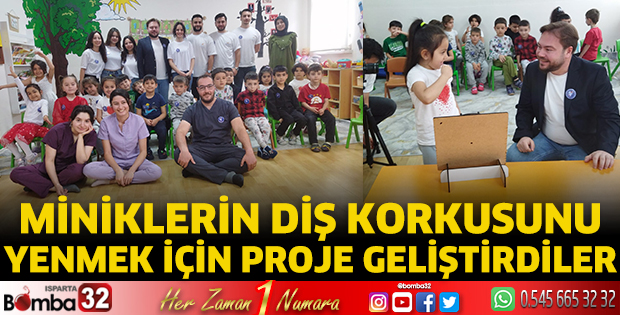 Miniklerin diş korkusunu yenmek için proje geliştirdiler