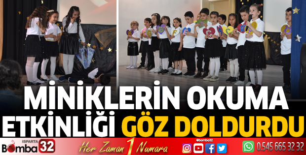 Miniklerin okuma etkinliği göz doldurdu 