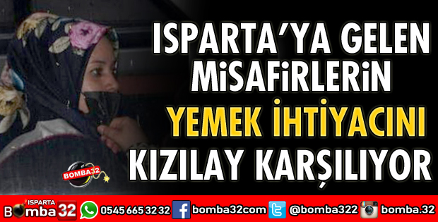 MİSAFİRLERİN YEMEK İHTİYACINI KIZILAY KARŞILIYOR