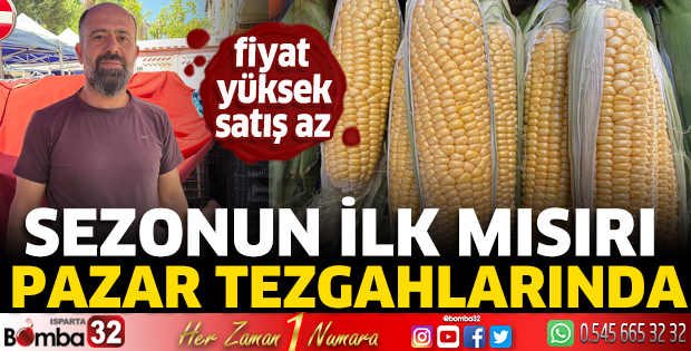 Mısır pazar tezgahlarında yerini aldı