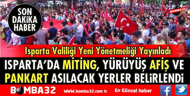 MİTİNG ALANLARI BELİRLENDİ