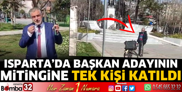 Mitinge 1 kişi katıldı