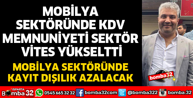 MOBİLYA SEKTÖRÜNDE KDV MEMNUNİYETİ SEKTÖR VİTES YÜKSELTTİ