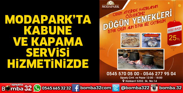 MODAPARK’TA KABUNE VE KAPAMA SERVİSİ HİZMETİNİZDE
