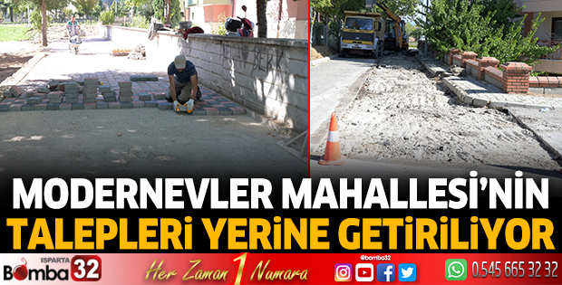 Modernevler Mahallesi’nin talepleri yerine getiriliyor 