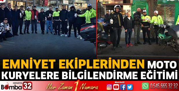 Moto kuryelere bilgilendirme eğitimi