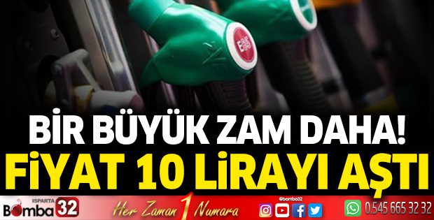 Motorine 66 kuruş zam! Fiyat 10 lirayı aştı