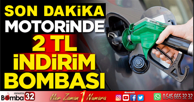 MOTORİNE BÜYÜK İNDİRİM GELİYOR