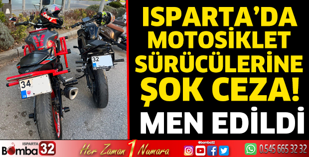 Motosiklet sürücülerine şok ceza