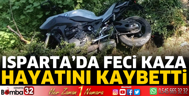 Motosiklet sürücüsü kazada öldü