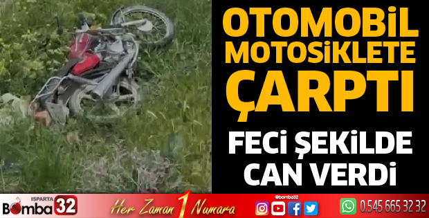 Motosiklet sürücüsü kazada vefat etti 