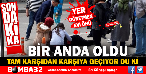 MOTOSİKLET YAYAYA ÇARPTI 