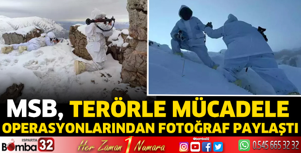 MSB, terörle mücadele operasyonlarından fotoğraf paylaştı