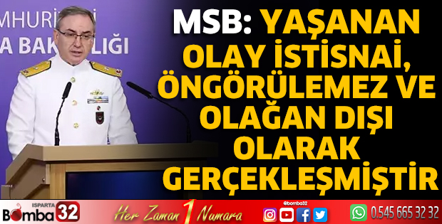 MSB'den önemli açıklama