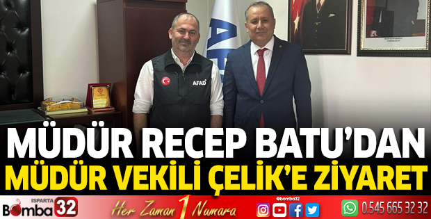 Müdür Batu’dan Müdür Vekili Çelik’e ziyaret 