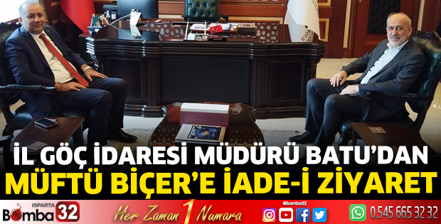 Müdür Batu'dan Müftü Biçer'e ziyaret