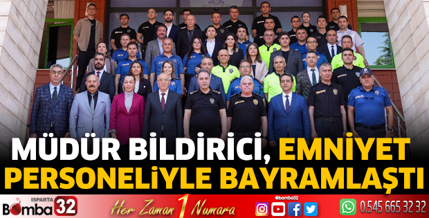 Müdür Bildirici, emniyet personeliyle bayramlaştı