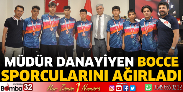 Müdür Danayiyen Bocce sporcularını ağırladı