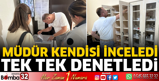 Müdür Güçlü tek tek inceledi