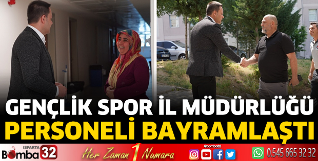 Müdür Kaya personellerle bayramlaştı