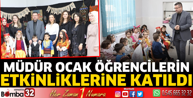 Müdür Ocak öğrencilerin etkinliklerine katıldı