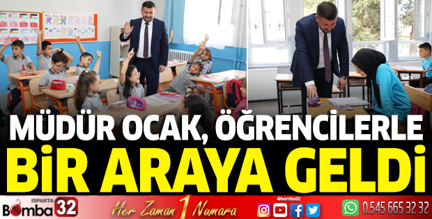 Müdür Ocak öğrencilerle bir araya geldi 