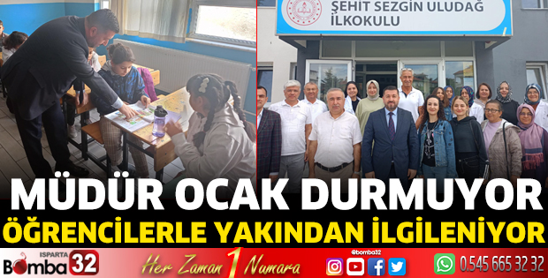 Müdür Ocak okul okul geziyor