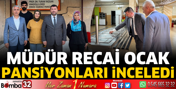 Müdür Ocak pansiyonları inceledi