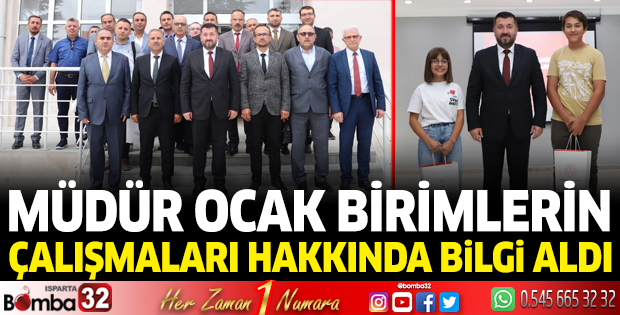 Müdür Ocak, birimlerin çalışmaları hakkında bilgi aldı