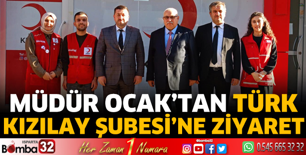 Müdür Ocak’tan Türk Kızılay Şubesi’ne ziyaret 