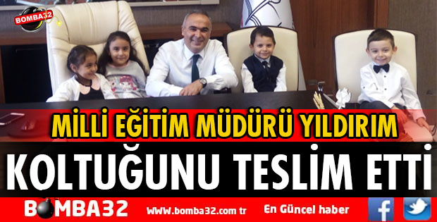 MÜDÜR YILDIRIM KOLTUĞUNU MİNİKLERE TESLİM ETTİ