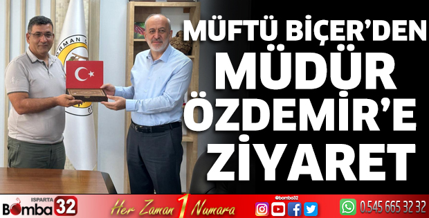 Müftü Biçer'den Müdür Özdemir'e ziyaret