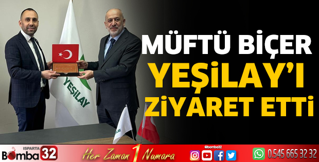 Müftü Biçer'den Yeşilay'a ziyaret