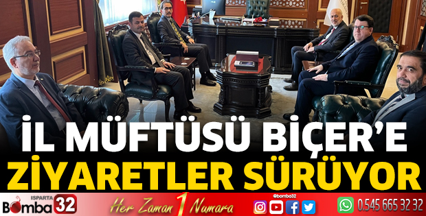 Müftü Biçer'e ziyaretler sürüyor