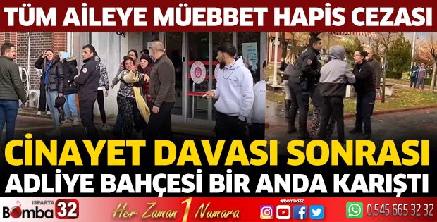 Muhtar cinayetinde aynı aileden 4 kişiye müebbet