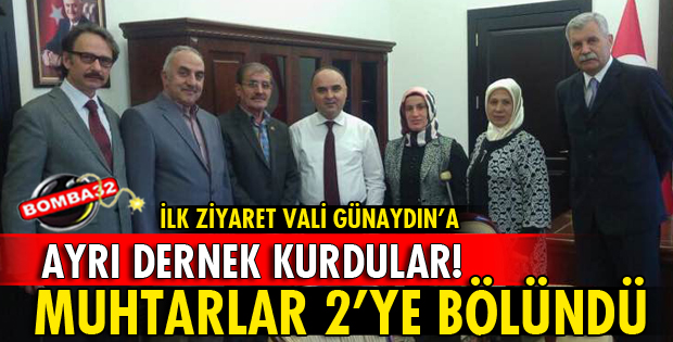 MUHTARLAR AYRI BİR DERNEK KURDU!