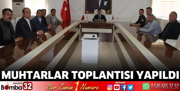 Muhtarlar Toplantısı yapıldı