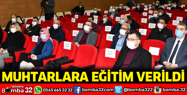 MUHTARLARA AFET EĞİTİMİ VERİLDİ