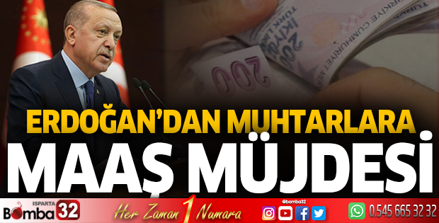 Muhtarlara maaş müjdesi