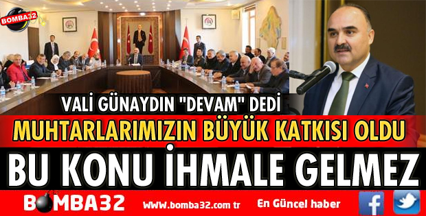 MUHTARLARA SESLENDİ