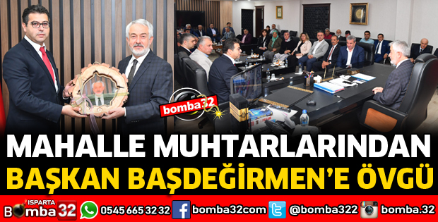 MUHTARLARDAN BAŞKAN BAŞDEĞİRMEN’E TEŞEKKÜR