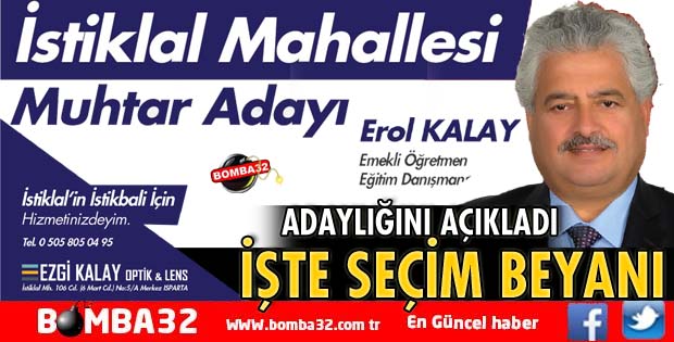 MUHTARLIĞA ADAYLIĞINI AÇIKLADI