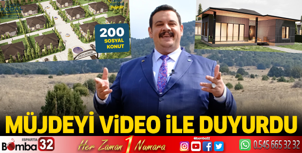 Müjdeyi video ile duyurdu