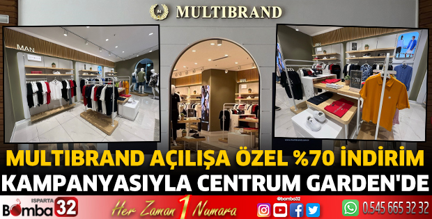 Multibrand Açılışa Özel %70 İndirim Kampanyasıyla Centrum Garden'de 