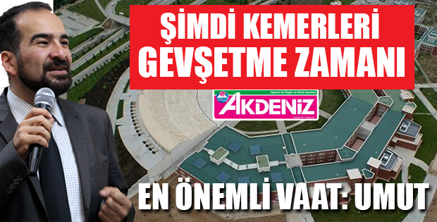 Murat Ali Dulupçu  Şimdi kemerleri gevşetme zamanı